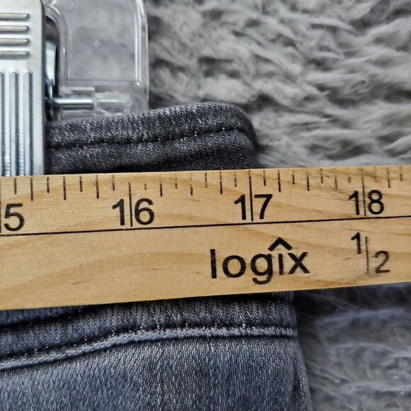 Kancan Jeans Womens 32 Gray High Rise Skinny Bleach Splatter Stretch Design - Picture 5 of 11